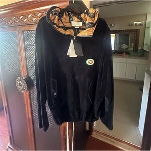 Gucci Black velvet Hoodie
